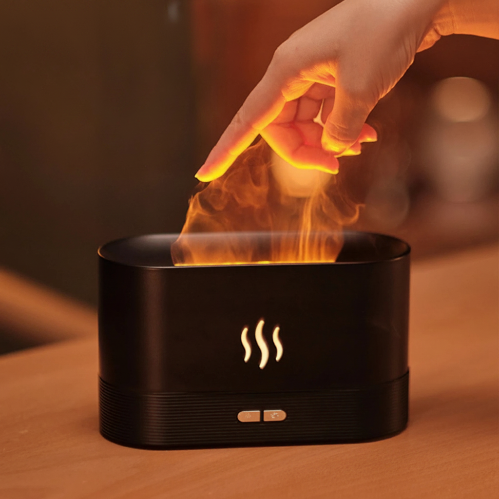 Humidificador de Llama con Luz LED