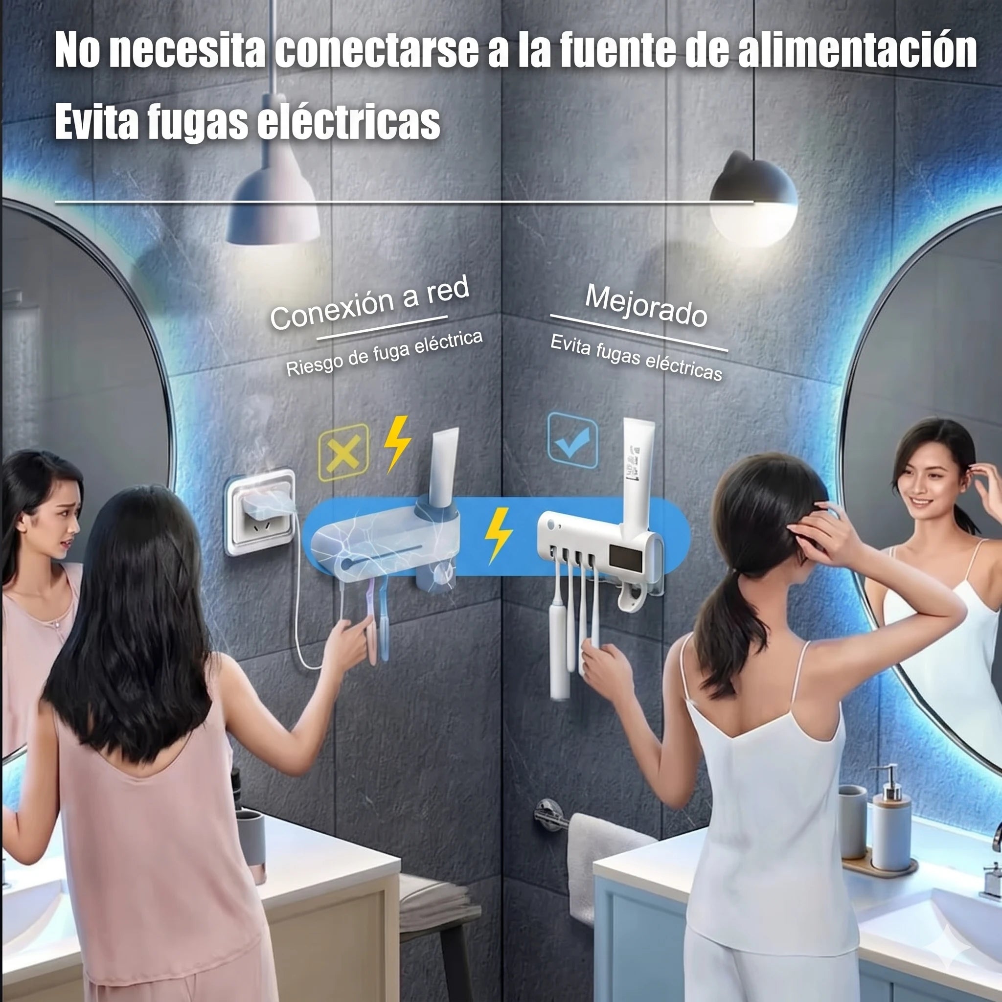 Sin cables en el baño